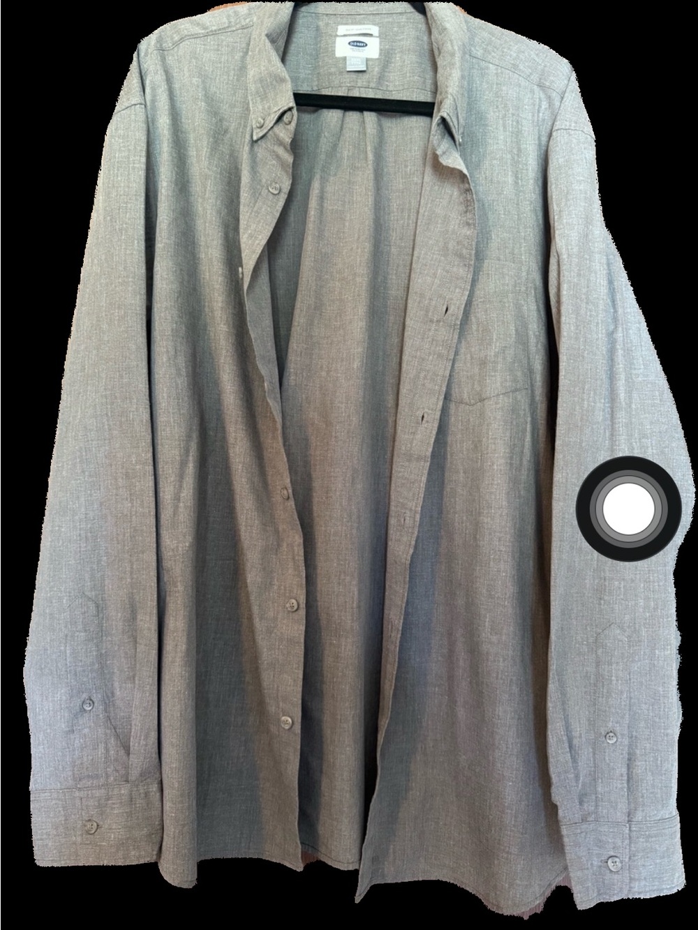 3XL Old Navy Gray Button-Down Shirt